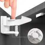Bebek Çocuk Güvenliği Korumalı Yapışkan Çekmece ve Dolap İçin Tutucu Gizli Güvenlik Kilidi-3
