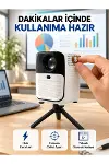 Ultra HD Çözünürlüklü Taşınabilir Projektör – 1920x1080 Piksel Görüntü Kalitesi Yeni Nesil-1