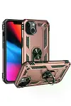 Apple iPhone 14 Plus Kılıf Sofya Yüzüklü Silikon Kapak - Rose-3