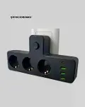 Anahtarlı Çoklu Priz 3 USB 1 Type-C Hızlı Şarj Destekli-2
