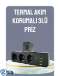 Anahtarlı Çoklu Priz 3 USB 1 Type-C Hızlı Şarj Destekli-1