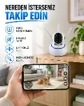 Akıllı IP Güvenlik Kamerası – 1080P HD, Gece Görüşlü, Hareket Algılamalı Yeni Nesil-1
