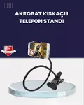 Güçlü Mandallı Akrobat Telefon Tutucu Masa Araç Uyumlu-2