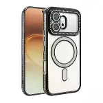 Huawei Honor 600 Joke Simli Magneticsafe Kılıf - Siyah-1