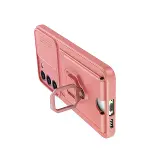Samsung Galaxy S24 Plus Kılıf Zuma Kartvizitli Yüzüklü Silikon - Pembe-5