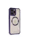 Apple iPhone 12 Pro Max Kılıf Prag Magneticsafe Kapak - Derin Mor-3
