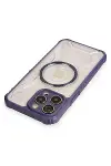 Apple iPhone 12 Pro Max Kılıf Prag Magneticsafe Kapak - Derin Mor-5