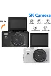 5k 75mp Hd Dijital Kamera 18x Dijital Zoom, Flaşlı,3.0 İnç Ekranlı Fotoğraf Makinesi-2