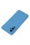 One Plus 9 Kılıf Nano içi Kadife Silikon - Mavi-5