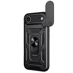 Apple İphone 17 Air Pars Lens Yüzüklü Silikon - Siyah-2