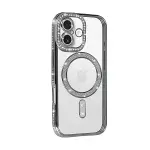 Apple İphone 17 Joke Simli Magneticsafe Kılıf - Gümüş-3