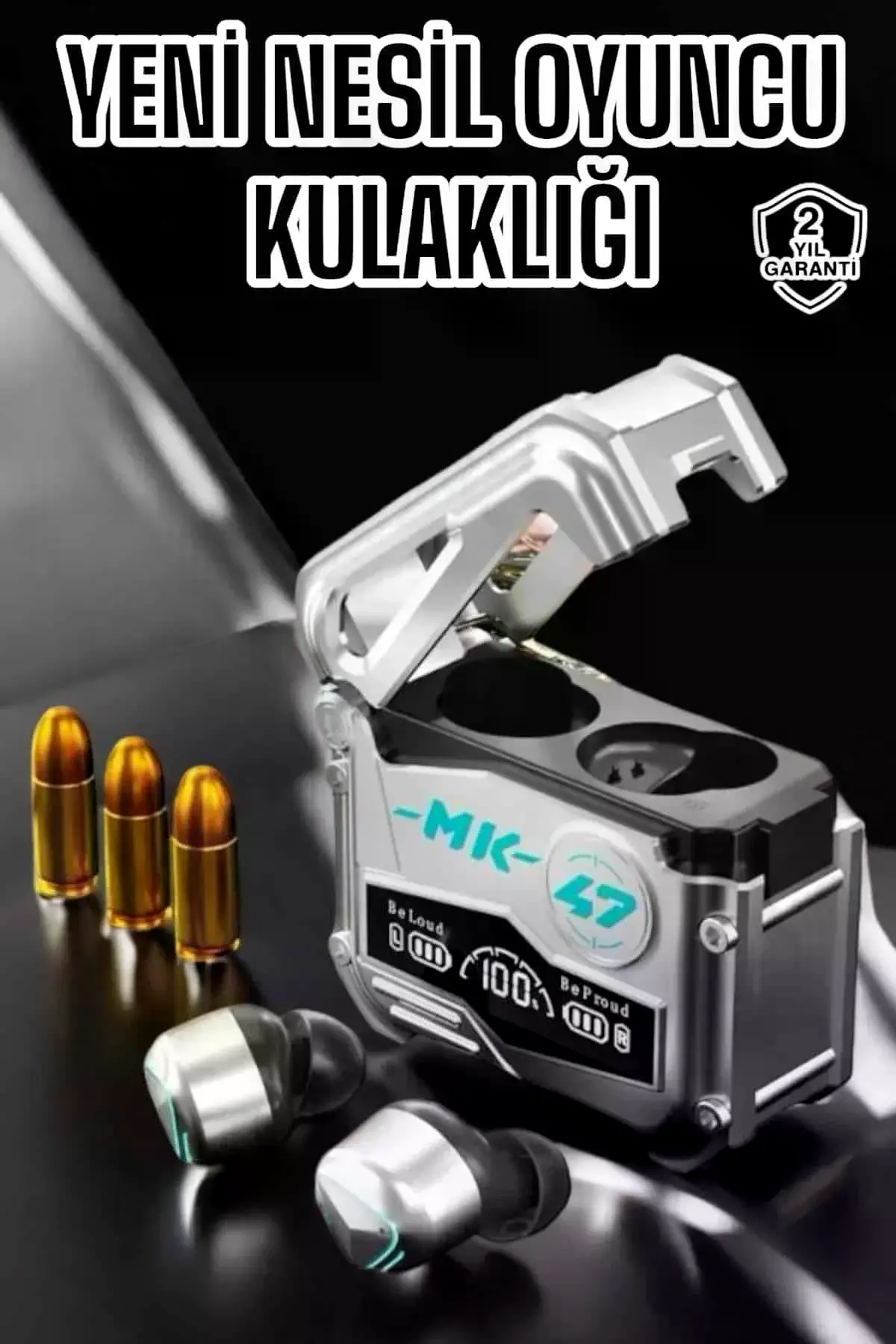 Oyuncu Kulaklığı Bluetooth Bağlantılı ANC Özelliği 5.0 Bluetooth