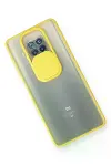 Xiao 10T Lite Kılıf Palm Buzlu Kamera Sürgülü Silikon - Sarı-3