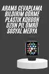 Akıllı Saat Çok Fonksiyonlu Uyku Takibi Adımsayar Nabız Ölçer Arama Cevaplayan-1
