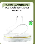 100 Saat Pil Ömrü Boyun Askılı Bluetooth Kablosuz Kulaklık-1