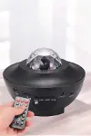 Projektör Yıldız Gece Lambası Disko Topu Bluetooth Bağlantılı Taşınabilir Şarjlı-1