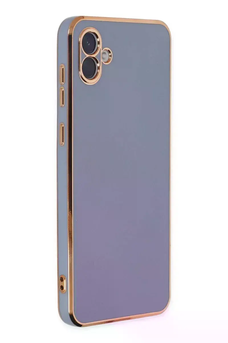Samsung Galaxy A04 Kılıf Volet Silikon - Mavi