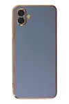 Samsung Galaxy A04 Kılıf Volet Silikon - Mavi-3