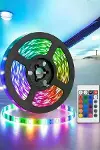 5 Metre Şerit Led RGB Işıklı Kumandalı Güç Adaptörü Her Ortama Uygun-2