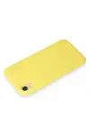 Apple iPhone XR Kılıf First Silikon - Sarı-3