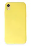 Apple iPhone XR Kılıf First Silikon - Sarı-1