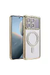 Xiao Poco X6 Pro Joke Simli Magneticsafe Kılıf - Gold-1