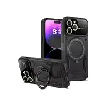 Apple iPhone 16 Pro Max Kılıf Joy Lens Standlı Kapak - Siyah-3