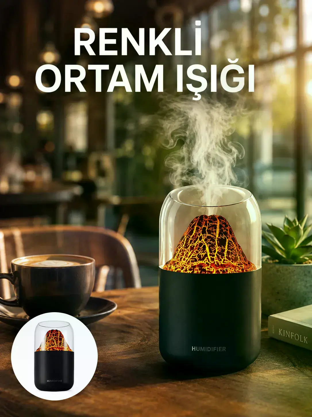 280 ml Kapasiteli Aromaterapi Cihazı Yeni Nesil