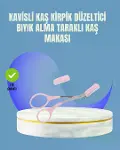Tarak ve Fırça Başlıklı Kaş Şekillendirme Makası-1