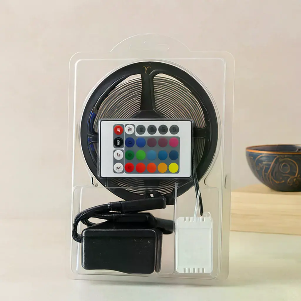 5m RGB Şerit LED (IP65) Kumandalı Adaptörlü SMD2835 54 LED/m