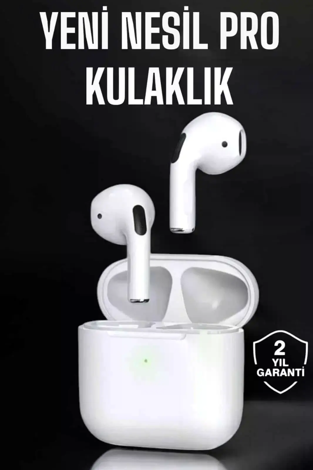 Beyaz Yeni Nesil Pro Bluetooth Kulaklık Yüksek Ses Kaliteli ANC Özelliği