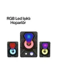 Renkli LED Işıklı Hoparlör-1