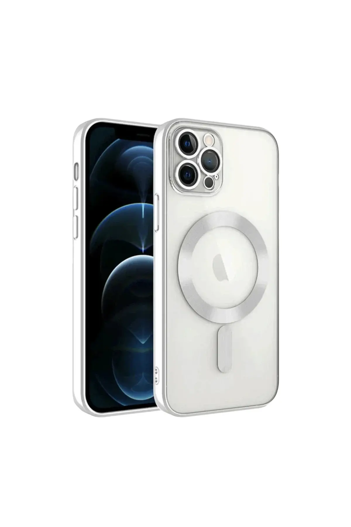Apple iPhone 13 Pro Kılıf Kross Magneticsafe Kapak - Gümüş