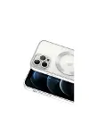 Apple iPhone 13 Pro Kılıf Kross Magneticsafe Kapak - Gümüş-3