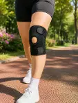 Patella Destekli Kısa Dizlik Ayarlanabilir Bantlı Diz Koruyucu Destek-7