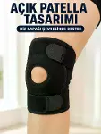 Patella Destekli Kısa Dizlik Ayarlanabilir Bantlı Diz Koruyucu Destek-2