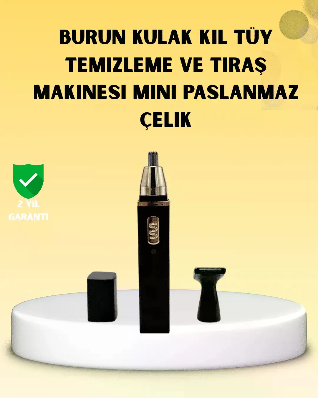 Şarjlı burun ve kulak kılı tezleme cihazı