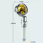 Turbo Pervaneli ve Filtreli Su Tasarruflu 360 Derece Dönebilen Tazyikli Duş Başlığı-4
