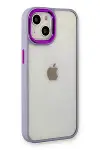Apple iPhone 14 Plus Kılıf Dora Kapak - Lila-1
