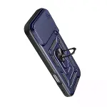 Apple İphone 17 Pro Max Pars Lens Yüzüklü Silikon - Lacivert-3