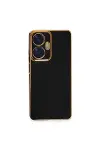 Realme C55 Kılıf Volet Silikon - Siyah-2