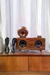 Bluetooth Hoparlör Ahşap Klasik Retro Gramofon Bluetooth Müzik Kutusu-5