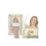 Apple İpad 5 Air 9.7 Kılıf Strap New Tablet Kapak - Pembe-2