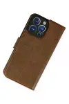 Apple iPhone 14 Pro Kılıf Trend S Plus Kapaklı Kılıf - Taba-5