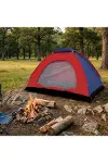 6 Kişilik Manuel Kurulum Kamp Çadırı – Aile, Doğa, Piknik ve Outdoor Kamp Çadırı 220x250x150 cm-1