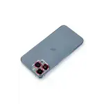 Apple iPhone 12 Pro Max Metal Kamera Lens Koruma Cam - Kırmızı-2