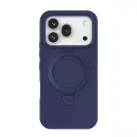 Huawei Honor 600 Regal Magsafe Standlı Kapak - Lacivert-5