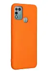 İnfinix Hot 10 Play Kılıf Nano içi Kadife Silikon - Turuncu-3