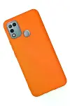 İnfinix Hot 10 Play Kılıf Nano içi Kadife Silikon - Turuncu-5