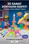 3D Kalem Seti (SARI) Dijital Göstergeli + 3 Renk Filament Hediyeli Eğitici Yazıcı ABS/PLA Uyumlu-1